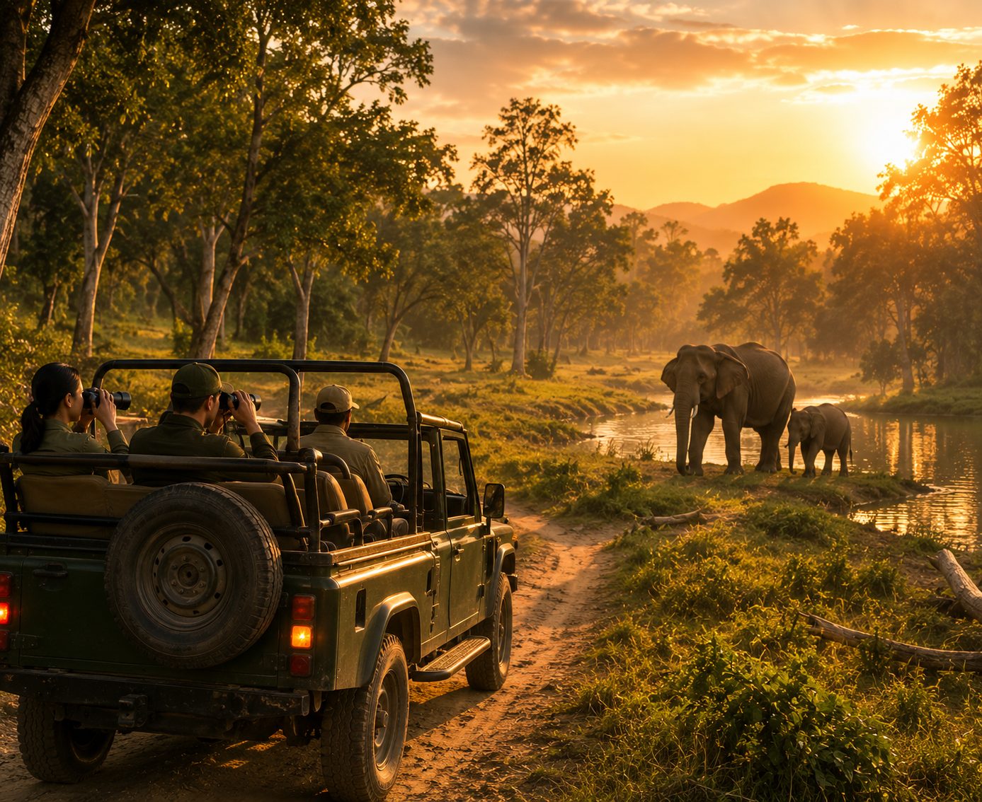 A South India wildlife safari moment for Bandipur and Kabini extensions.